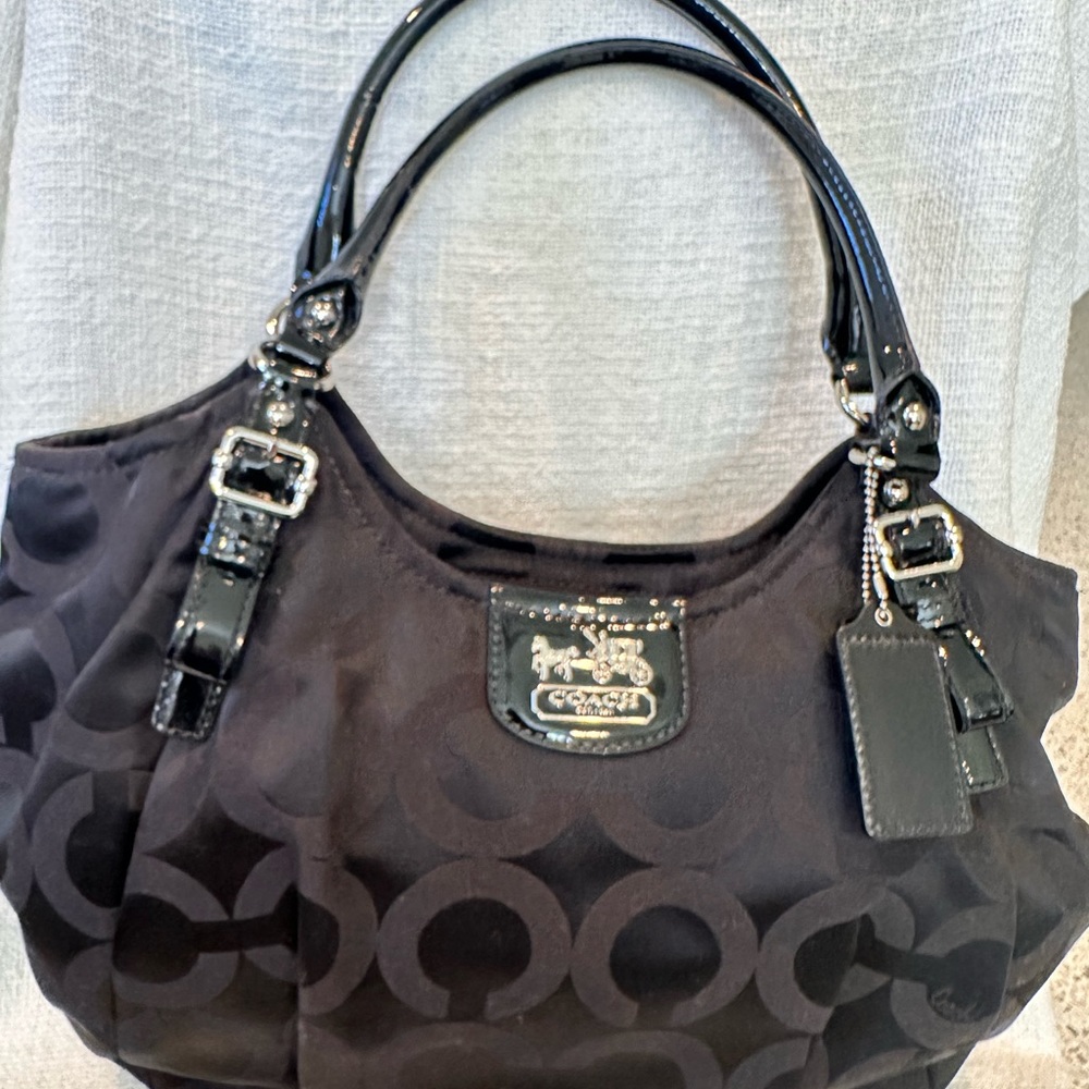 Vintage coach sateen purse